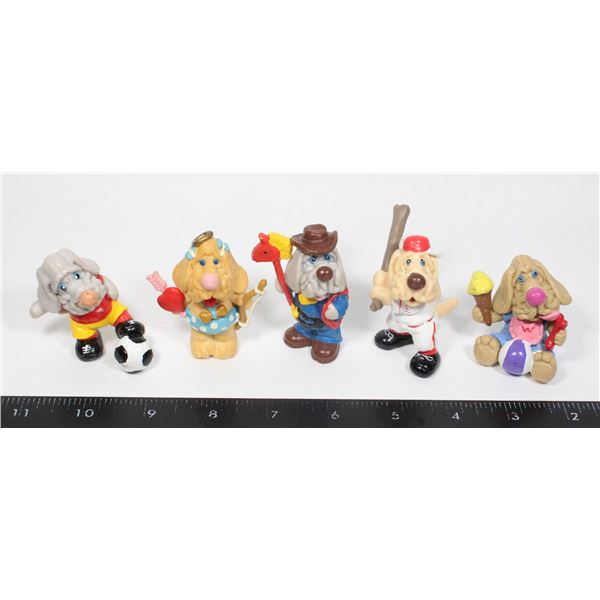 #526 1986 Ganz Bros Wrinkles Dog PVC Figure Lot