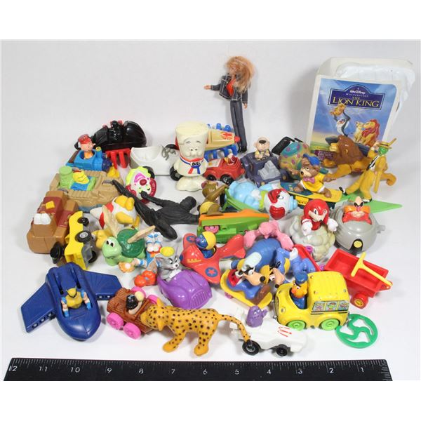 #537 Large 1980's 1990's Vintage Toy Lot in Sonic
