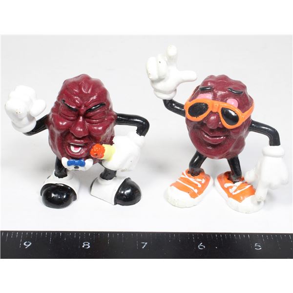 #544 1987 California Raisins Toys Lot of 2 Figures