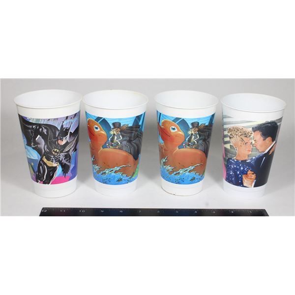 #545 1992 Batman Returns 4 Cups McDonalds Coke