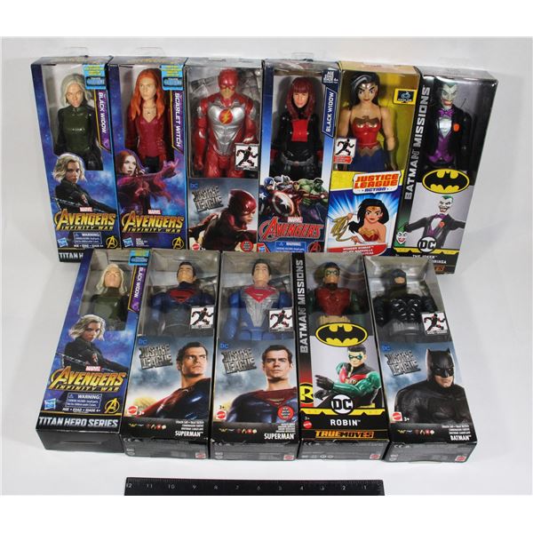 #558 11 Marvel DC Action Figures Batman Joker