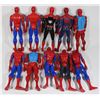 Image 2 : #559 Lot of 10 Spider-Man 12 Inch Action Figures