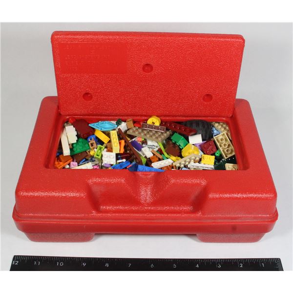 #575 1980's Lego Carry Case w/ Modern pieces