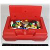 Image 1 : #575 1980's Lego Carry Case w/ Modern pieces