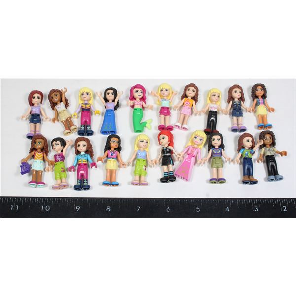 #586 Lot of 20 Lego Girls Mini Figures Mini Figs