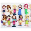 Image 2 : #586 Lot of 20 Lego Girls Mini Figures Mini Figs