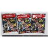 Image 1 : #591 Lot 3 Sealed Lego Ninjago Cole Mini Figures