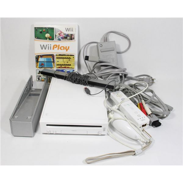 #602 Nintendo Wii System + WiiPlay Tested & Works!