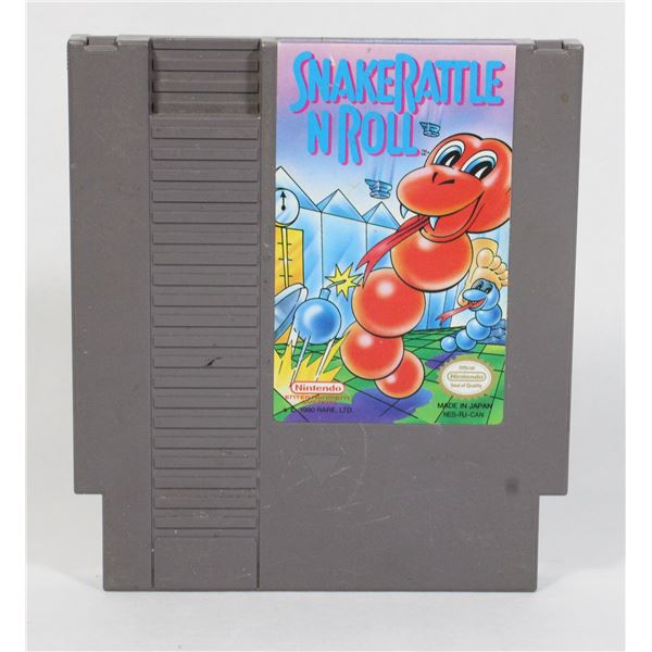 #627 Nintendo NES Game Snack Rattle N Roll