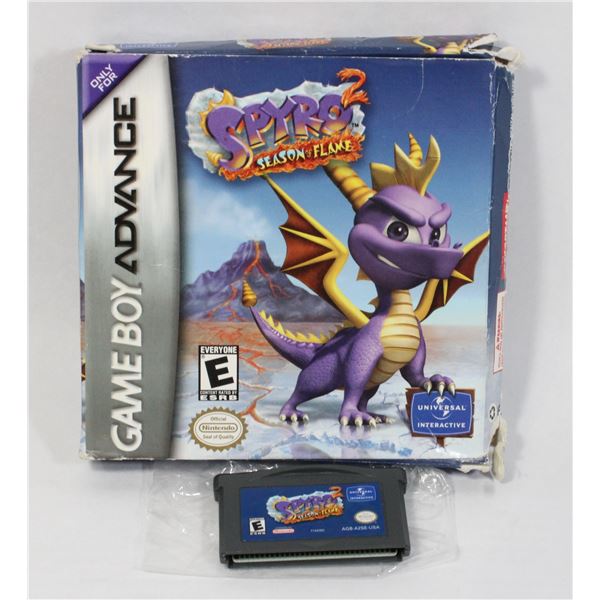 #637 GBA Game Boy Advance Spyro 2 Season of Flame