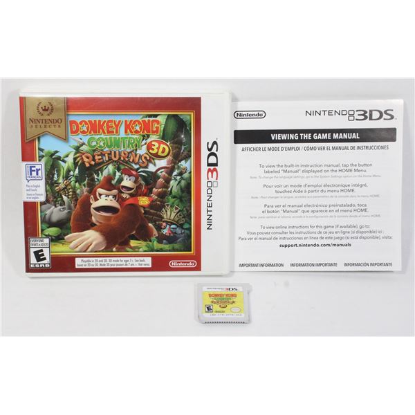 #641 Nintendo 3DS Donkey Kong Country Returns 3D
