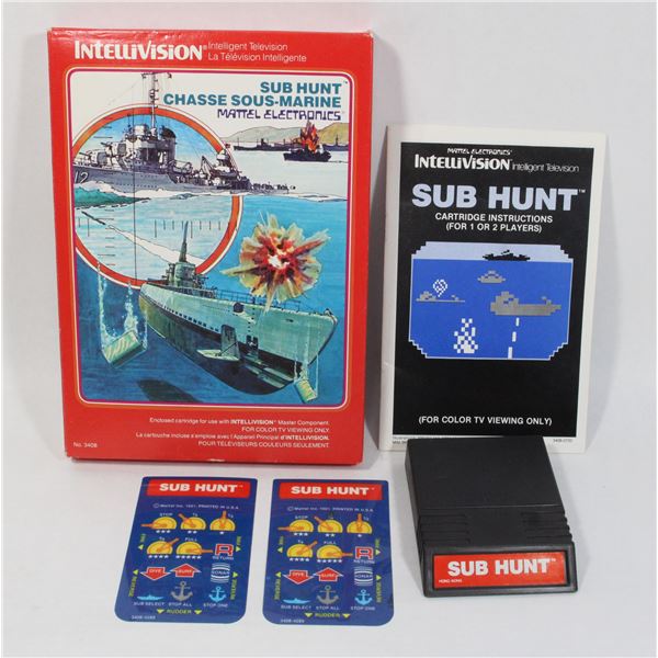 #645 Intellivision Game Sub Hunt CIB