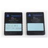 Image 1 : #651 Lot of 2 Sony Playstation 2 PS2 Memory Cards