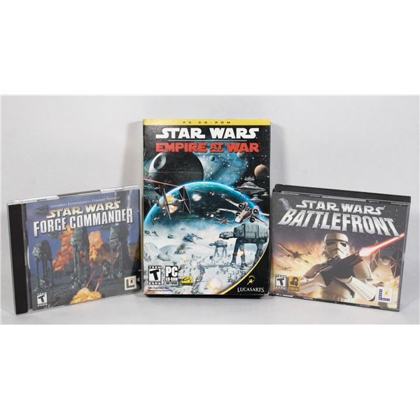 #653 Lot 3 PC Computer Games Star Wars Battlefront
