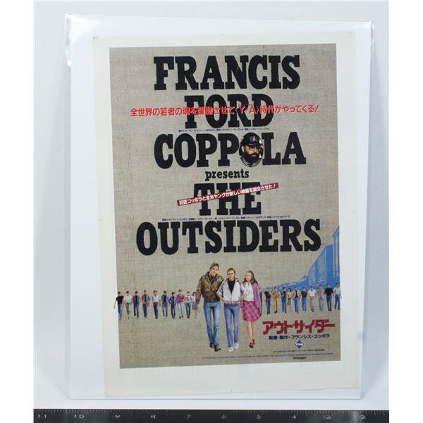 #730 1983 Japanese Movie Poster The Outsiders