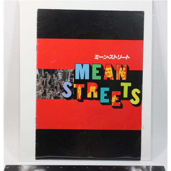 #776 1973 Japan Movie Promo Book Mean Streets
