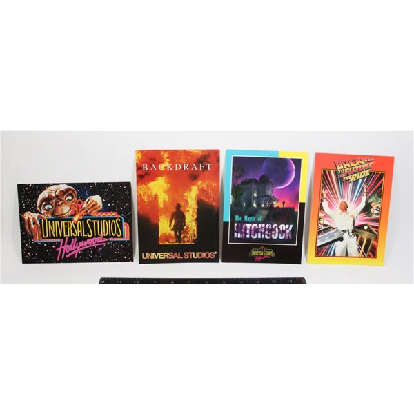 #791 Universal Studios Hollywood lot 4 Postcards
