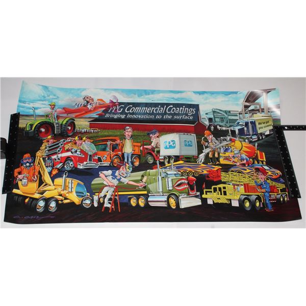 #795 PPG Commercial Coatings Car Poster