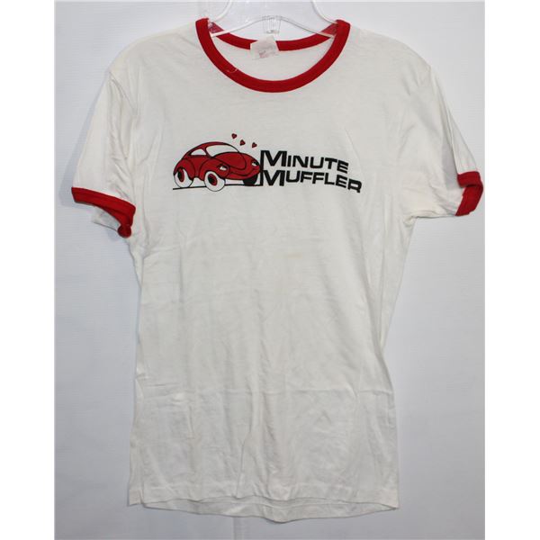#834 Rare 1970 1980s Minute Muffler T-Shirt Canada