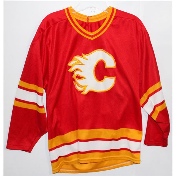 #853 Calgary Flames NHL Jersey Made in Canada CCM