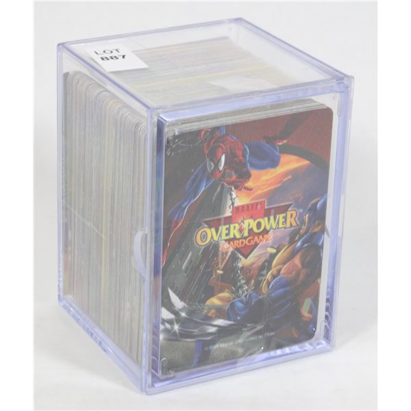 #887 1996 Marvel Over Power Card Game in case