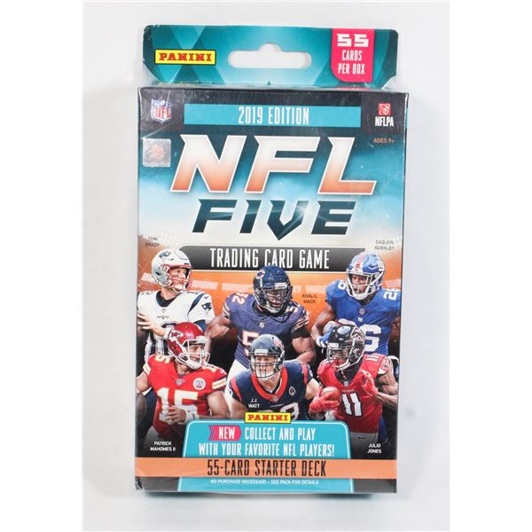 #892 Sealed Panini NFL Five Football Cards 2019