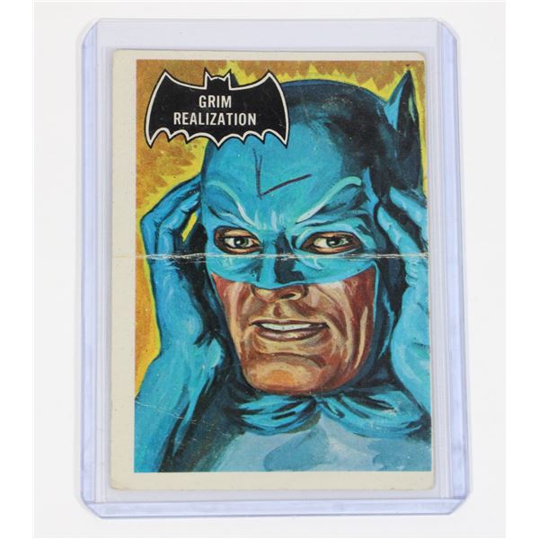 #895 1966 O-Pee-Chee Batman Card #7 Worn
