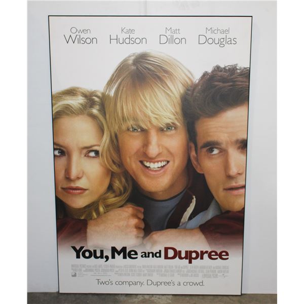 #938 Wood Mounted Movie Poster You, Me and Dupree