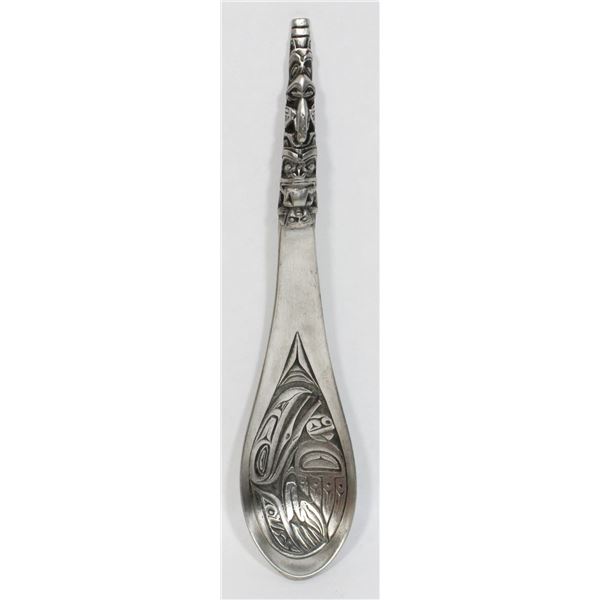 #956 Haida First Nations Pewter Spoon Canada Made