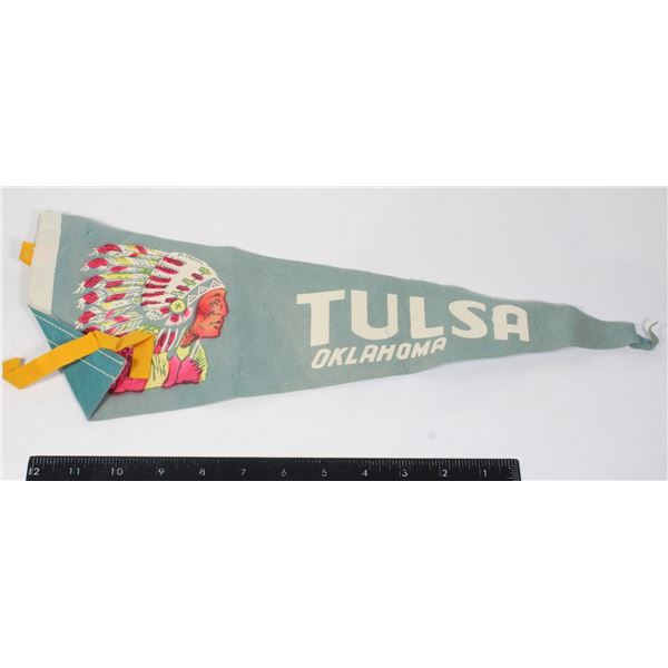 #969 1900's Pennant Tulsa Oklahoma Chief