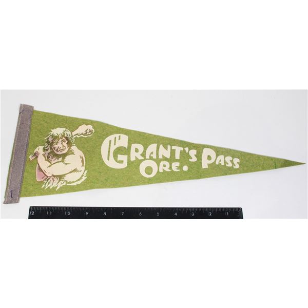 #973 1900's Pennant Grant's Pass Oregon Caveman