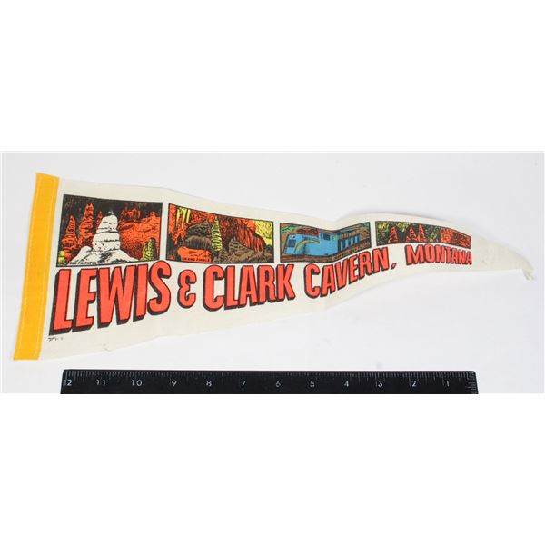 #976 1900's Pennant Louis & Clark Cavern Montana
