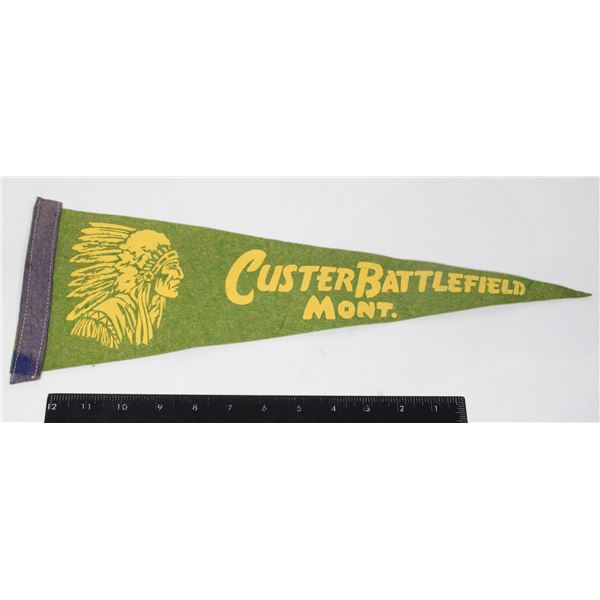#977 1950's Pennant Custer Battlefield Montana