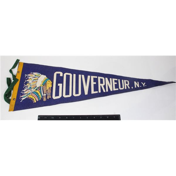 #988 1900's Pennant Gouverneur New York Chief
