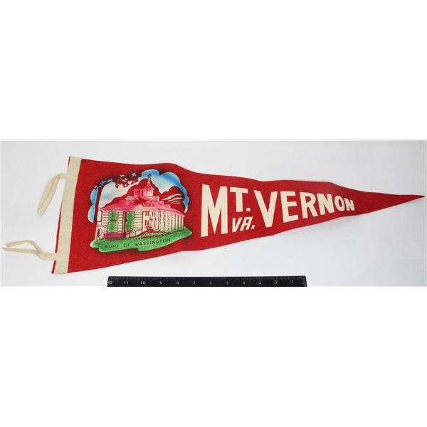#990 1900's Pennant Mount Vernon Virgnia