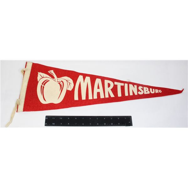 #992 1950's Pennant Martinsburg West Virginia USA