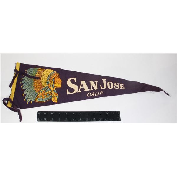 #993 1950S Pennant San Jose California Chief