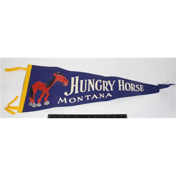 #995 1950's Pennant Hungry Horse Montana USA