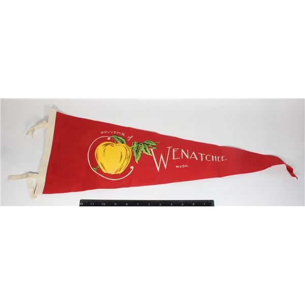 #999 1950's Pennant Souvenir Wenatchee Washington