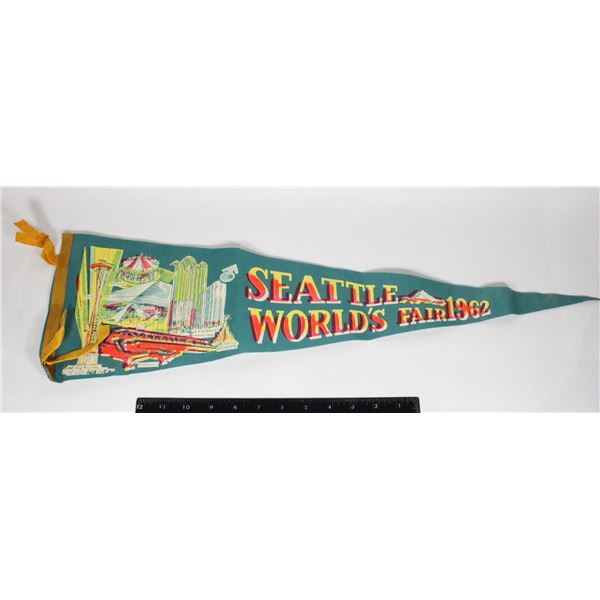 #1007 1962 Seattle World's Fair Monorail Pennant