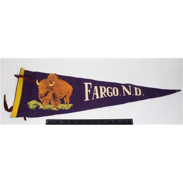#1011 1900's Pennant Fargo North Dakota Bison