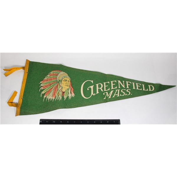 #1015 1900's Pennant Greenfield Massachusettes