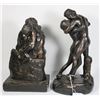 Image 2 : #1022 Pair of 1970's Romantic Model Statues