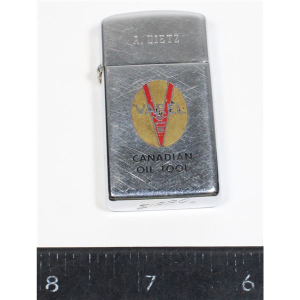 #1061 Rare Vintage Zippo Varel Canadian Oil Tool