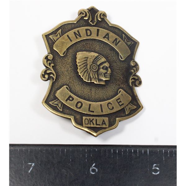 #1062 Reproduction Indian Police Oklahoma Badge