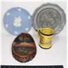 Image 1 : #1074 Lot includes Wolf Plaque & Plate, Mug and