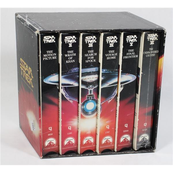 #1080 Star Trek VHS Movie Set 1 to 6 in Case