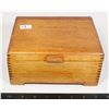 Image 1 : #1083 Vintage Wooden Jewelry Box