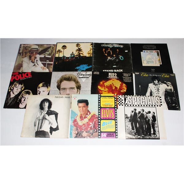 #1086 Vinyl Records Covers Only Lot of 9 Kiss