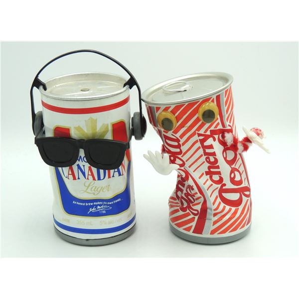 #1089 Molson Canadian + Cherry Coke Dancing Cans
